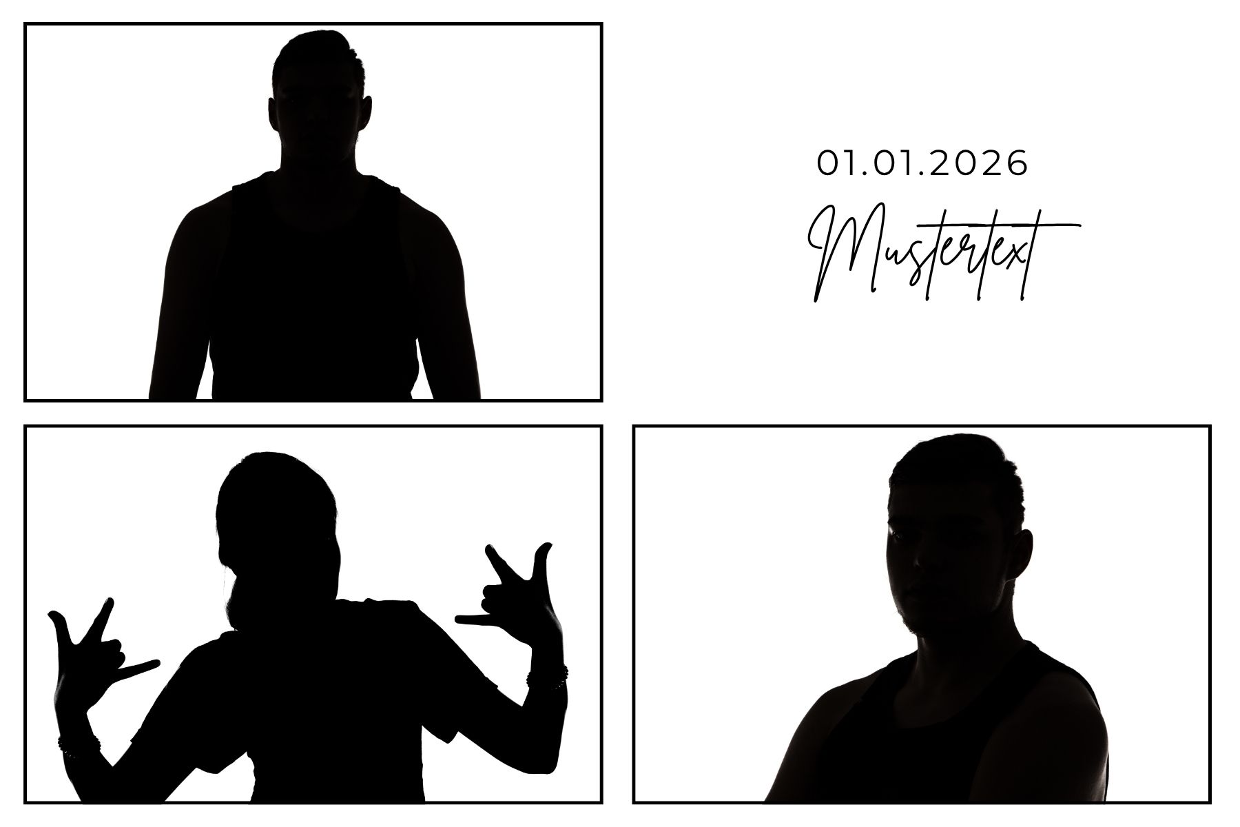 Foto-Collage Layout Beispiel