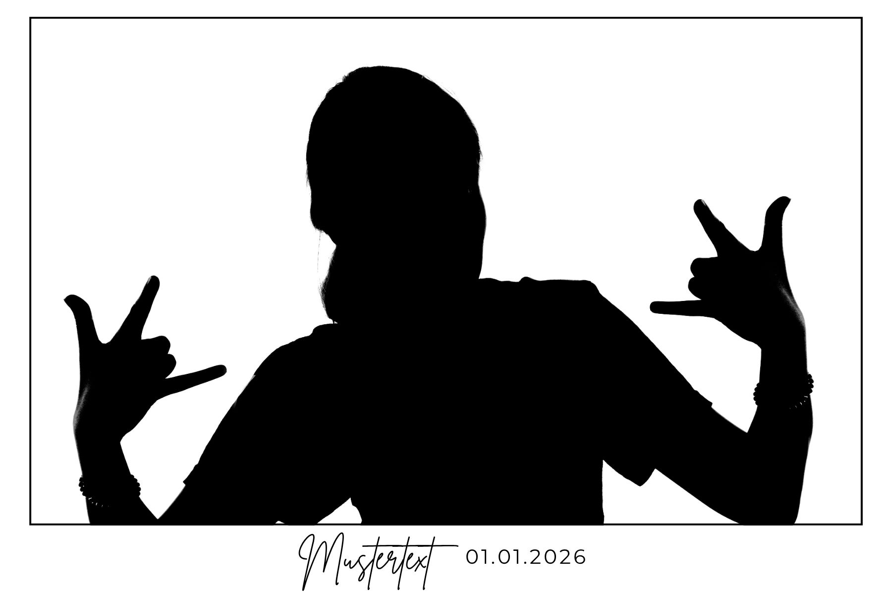 Vollbild Einzel-Foto Layout Beispiel
